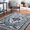 Safavieh Vintage Hamadan Machine Made Area Rug, Blue Green / Ivory Traditional Style In Blue
