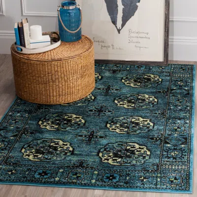 Safavieh Vintage Hamadan Machine Made Area Rug, Blue / Multi Traditional Style