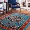 Safavieh Vintage Hamadan Machine Made Area Rug, Blue / Red Traditional Style Easy Care In Blue
