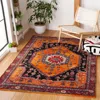 Safavieh Vintage Hamadan Machine Made Area Rug, Orange / Black Traditional Style In Orange