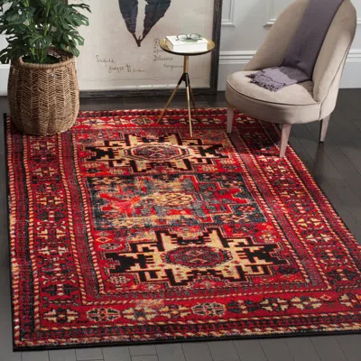 Safavieh Vintage Hamadan Machine Made Area Rug, Red / Multi Antique Style