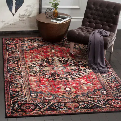 Safavieh Vintage Hamadan Machine Made Area Rug, Red / Multi Traditional Style