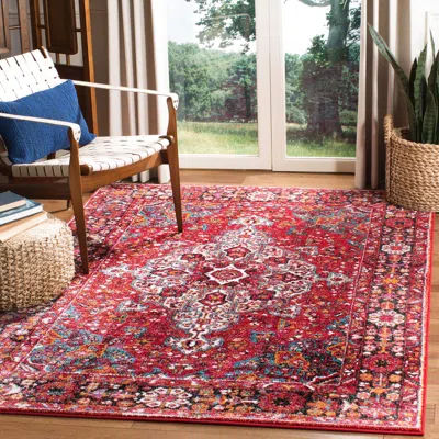Safavieh Vintage Hamadan Machine Made Area Rug, Red / Multi Traditional Style