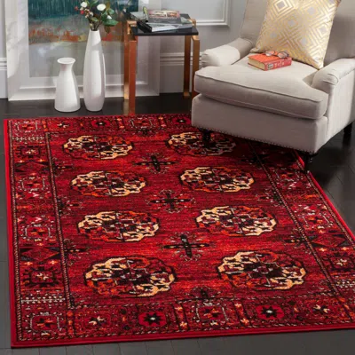 Safavieh Vintage Hamadan Machine Made Area Rug, Red / Multi Traditional Style