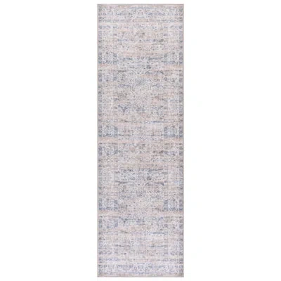 Safavieh Vintage Heriz 600 Performance Machine Washable Oriental; Vintage Look Indoor Rug In Blue,beige