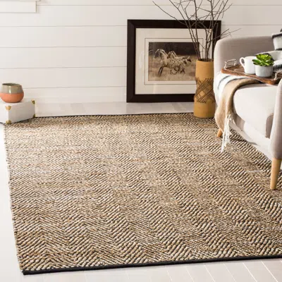 Safavieh Vintage Leather Hand Made Area Rug, Beige Contemporary Style In Brown
