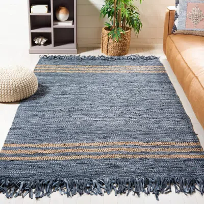 Safavieh Vintage Leather Hand Made Area Rug, Grey / Beige Bohemian Style