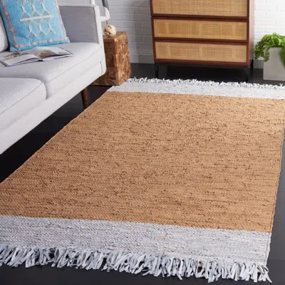 Safavieh Vintage Leather Hand Made Area Rug, Light Grey / Brown Bohemian Style In Neutral