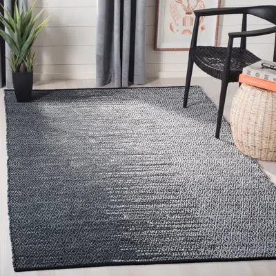 Safavieh Vintage Leather Hand Made Area Rug, Light Grey / Charcoal Contemporary Style In Gray