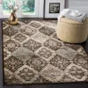 Safavieh Vintage Machine Made Area Rug, Black / Light Blue Traditional Style Easy Care In Brown