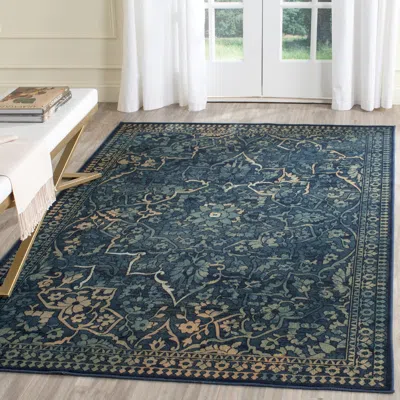 Safavieh Vintage Machine Made Area Rug, Blue / Yellow Traditional Style