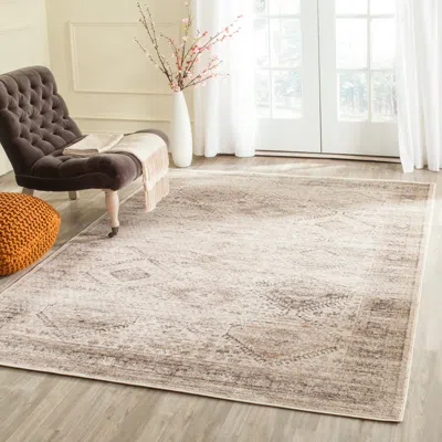 Safavieh Vintage Machine Made Area Rug, Stone Traditional Style In Neutral