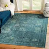 Safavieh Vintage Machine Made Area Rug, Turquoise / Multi Traditional Style In Green