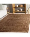 Safavieh Vintage Overdye Saturra Power Loomed Rug In Brown