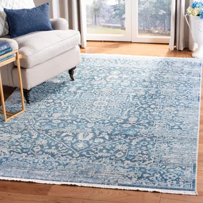 Safavieh Vintage Persian Machine Made Area Rug, Blue / Ivory Traditional Style