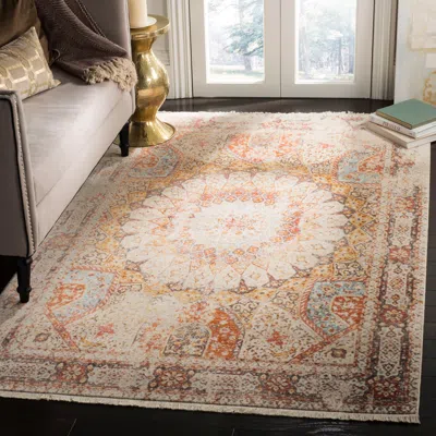 Safavieh Vintage Persian Machine Made Area Rug, Cream / Rust Traditional Style In Multi