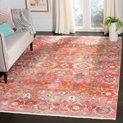 Safavieh Vintage Persian Machine Made Area Rug, Red / Orange Traditional Style