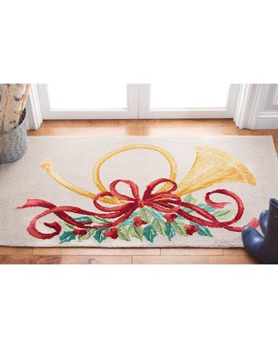 Safavieh Vintage Posters Tinsel Trumpet Hand Tufted Wool Rug In Multi