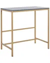 Safavieh Viv Glossy Wooden Desk In Grey