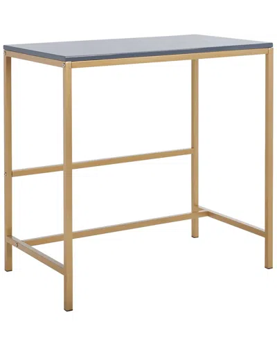 Safavieh Viv Glossy Wooden Desk In Grey
