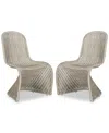 Safavieh Vlad Side Chair (set Of 2) In Gray