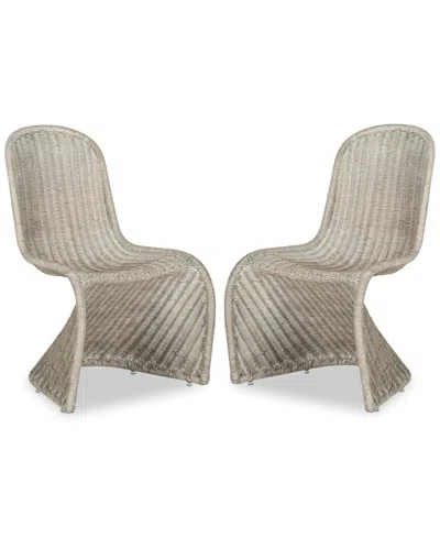 Safavieh Vlad Side Chair (set Of 2) In Gray
