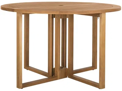 Safavieh Wales Outdoor Round 47in Dia Dining Table In White
