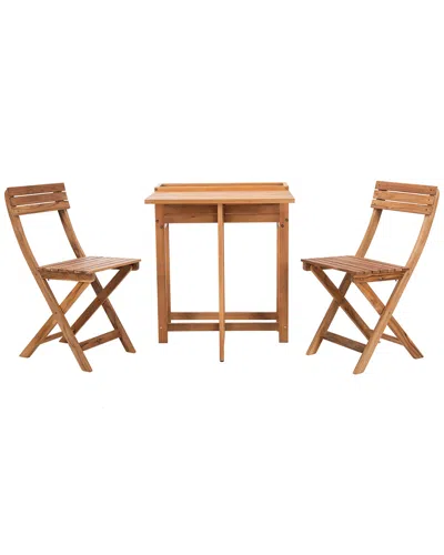 Safavieh Walten Outdoor Flower Shelf 3pc Bistro Set