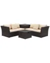 Safavieh Welch Outdoor Living Sectional Set With Storage