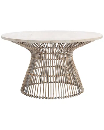 Safavieh Whent Round Coffee Table In Grey
