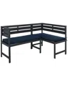 Safavieh Wilton Balcony Corner Lounge Set In Grey