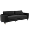 Safavieh Winford 91" Velvet Sofa In Shale
