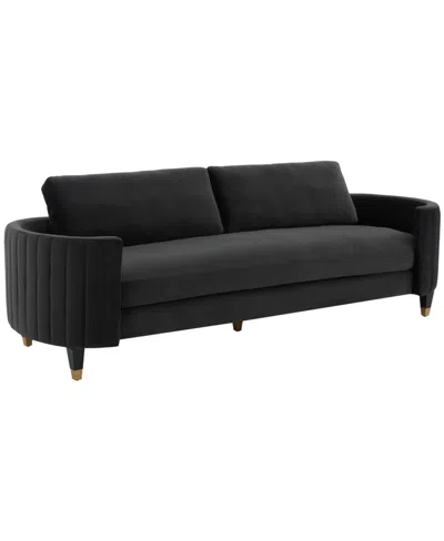 Safavieh Winford 91" Velvet Sofa In Shale