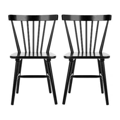 Safavieh Winona Dining Room Collection 2-pc. Dining Chair In Black
