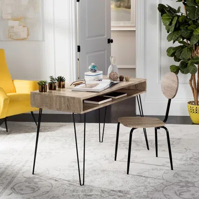 Safavieh Winta Desk + Chair In Brown