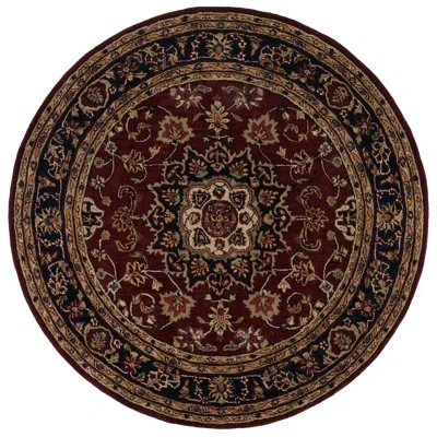 Safavieh Wool Rug In Burgundy
