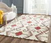 Safavieh Wyndam Area Rug, Ivory / Brown Bohemian Style In White