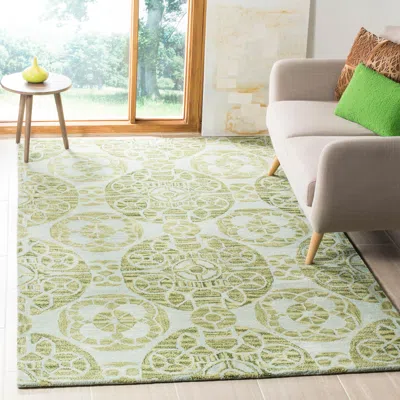 Safavieh Wyndam Area Rug, Turquoise / Green Contemporary Style