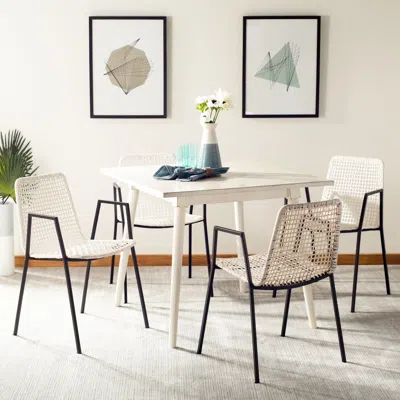 Safavieh Wynona Leather Dining Chair In Neutral