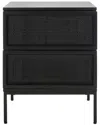 Safavieh Zadie 2-drawer Rattan Nightstand