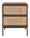 Safavieh Zadie 2-drawer Rattan Nightstand