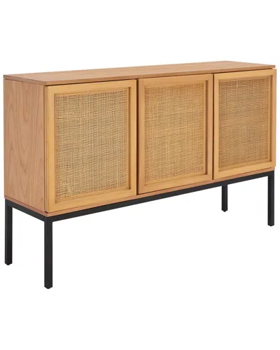 Safavieh Zadie 2-shelf Rattan Sideboard In Brown