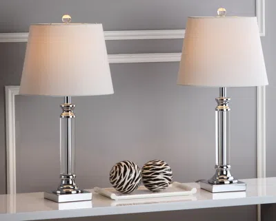 Safavieh Zara Crystal Table Lamp In Black