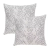 Safavieh Zecora 2 Pack Square Throw Pillow In White
