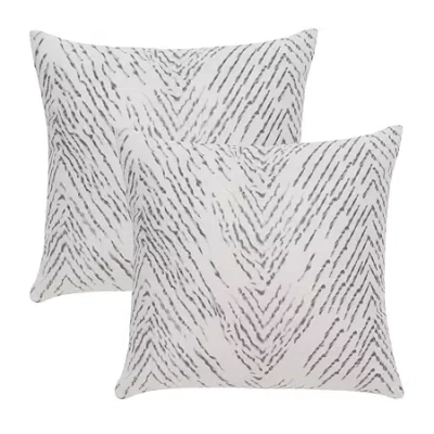 Safavieh Zecora 2 Pack Square Throw Pillow In White