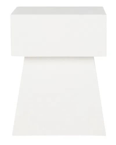 SAFAVIEH SAFAVIEH ZEN INDOOR/OUTDOOR MUSHROOM MODERN CONCRETE 18IN ACCENT TABLE