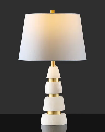 Safavieh Zhang Alabaster Table Lamp In White