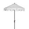 Safavieh Zimmerman 11 Ft Crank Market Umbrella In White