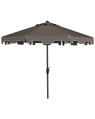 Safavieh Zimmerman 11ft Market Umbrella In Grey
