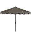 Safavieh Zimmerman 11ft Market Umbrella In Grey
